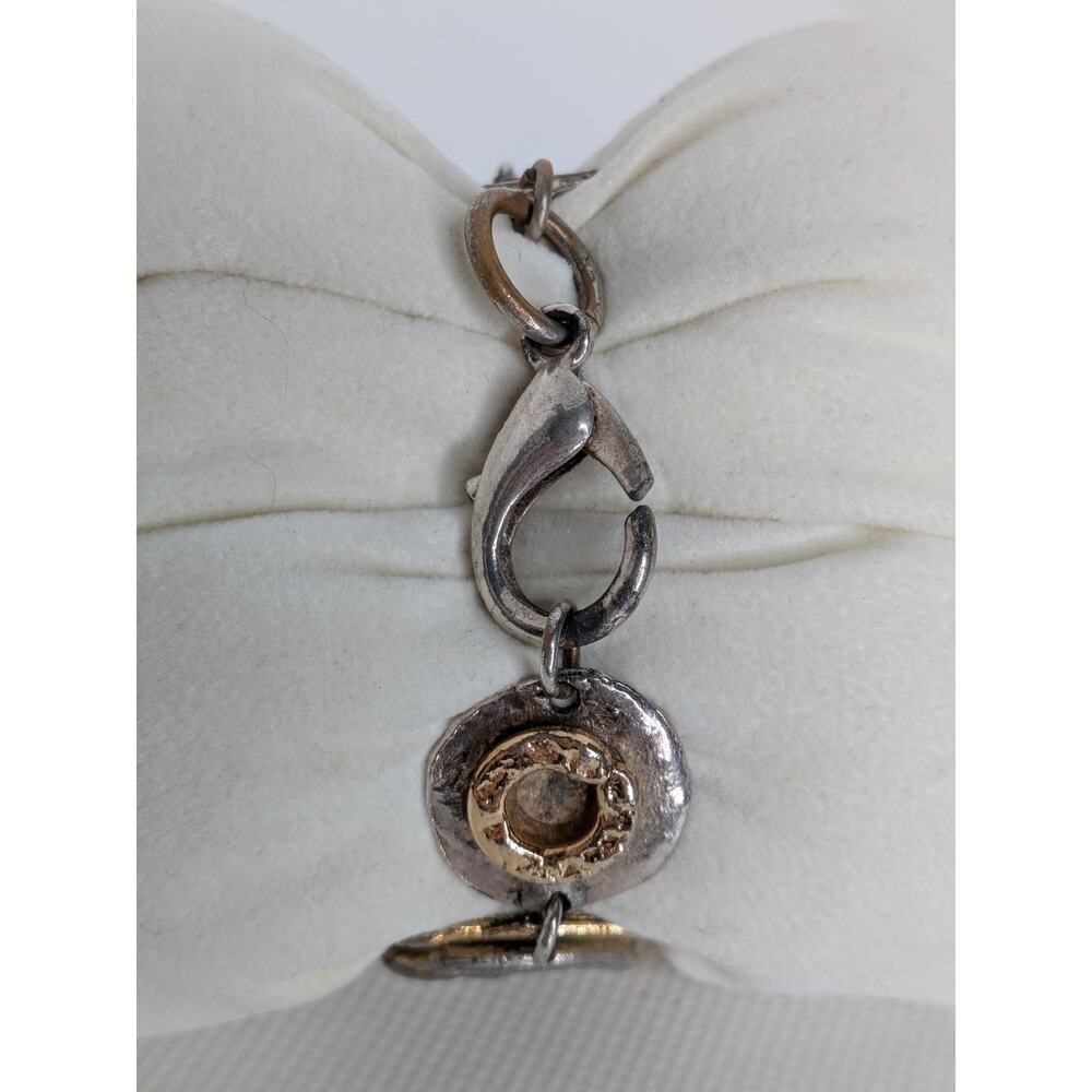 Vintage J Jansen Watch Women Gold Silver Tone Metallic Art Handmade Whimsical 7” - Picture 3 of 6